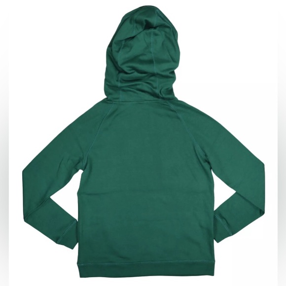 Green Bay Packers Women's Small Mitchell & Ness Flunnel Neck Fleece Hoodie NEW - Picture 2 of 12